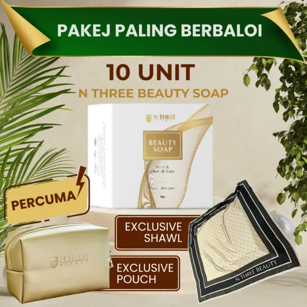 N THREE BEAUTY SOAP PAKEJ 10